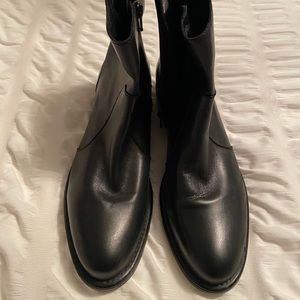 Black leather ankle boots Little Burgundy brand. Never worn, size 10US.